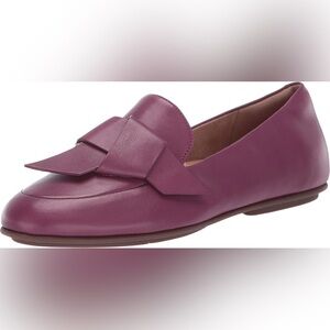 Fitflop Lena Knot loafers- purple mauve - size 42 or women’s 10 wide - men’s 8
